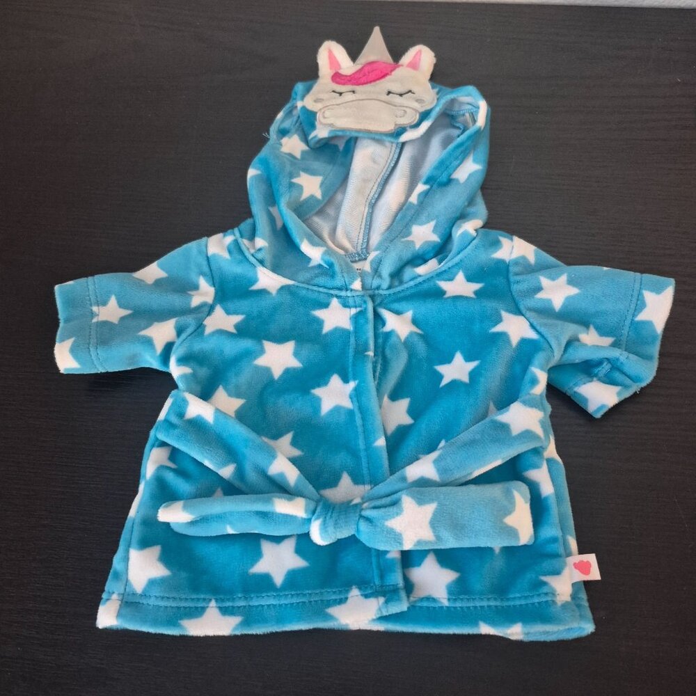 Build A Bear Blue Robe Star Unicorn Clothing Outfit